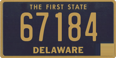 DE license plate 67184