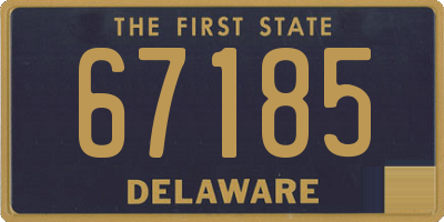 DE license plate 67185