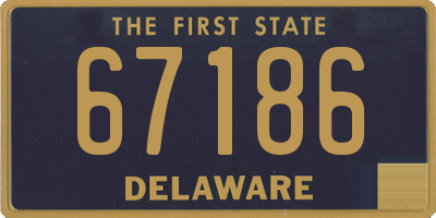 DE license plate 67186