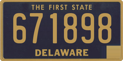 DE license plate 671898