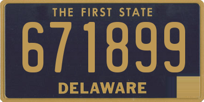 DE license plate 671899