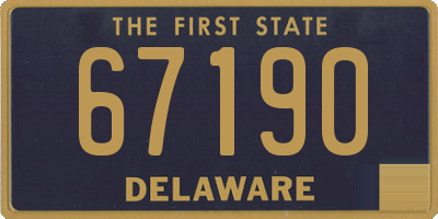 DE license plate 67190