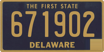 DE license plate 671902