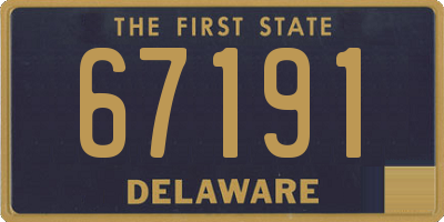 DE license plate 67191