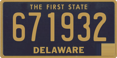 DE license plate 671932