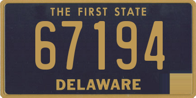 DE license plate 67194