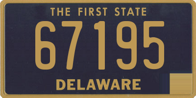 DE license plate 67195