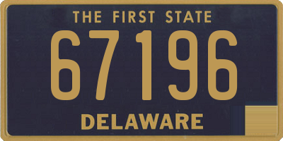 DE license plate 67196