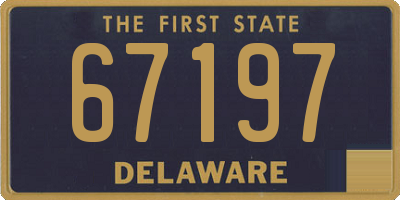 DE license plate 67197