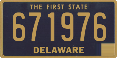 DE license plate 671976