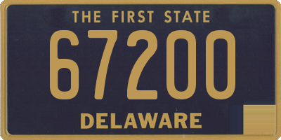 DE license plate 67200