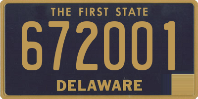 DE license plate 672001