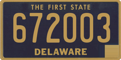 DE license plate 672003