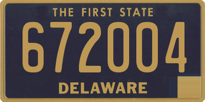 DE license plate 672004