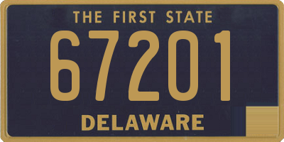 DE license plate 67201