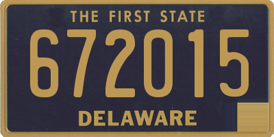 DE license plate 672015