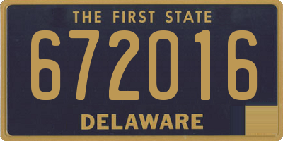 DE license plate 672016