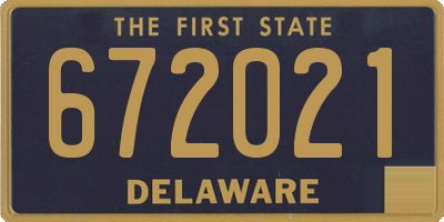 DE license plate 672021