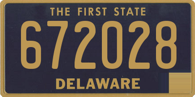 DE license plate 672028