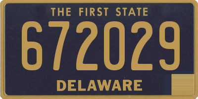 DE license plate 672029