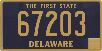 DE license plate 67203