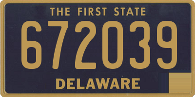 DE license plate 672039