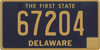 DE license plate 67204