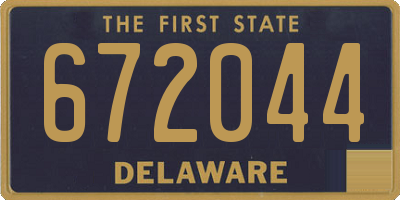 DE license plate 672044