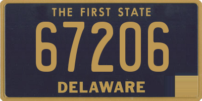 DE license plate 67206
