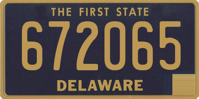 DE license plate 672065