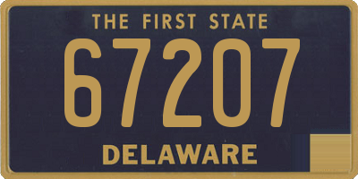 DE license plate 67207