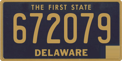 DE license plate 672079