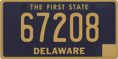 DE license plate 67208