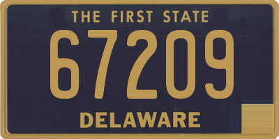 DE license plate 67209
