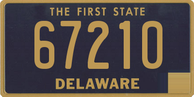 DE license plate 67210
