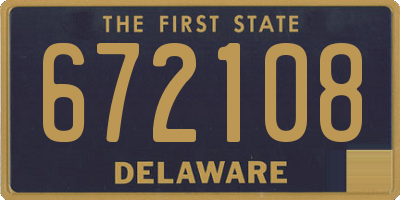 DE license plate 672108