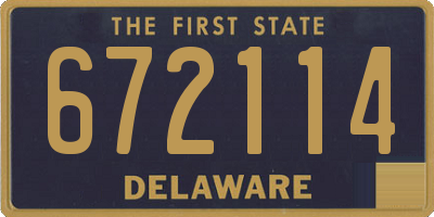 DE license plate 672114