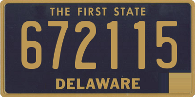 DE license plate 672115