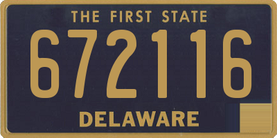 DE license plate 672116