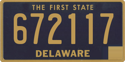DE license plate 672117