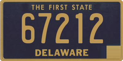 DE license plate 67212