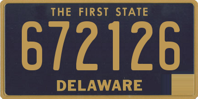 DE license plate 672126