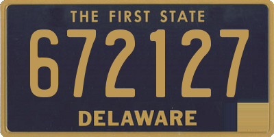 DE license plate 672127