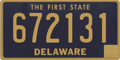 DE license plate 672131