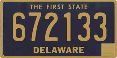 DE license plate 672133