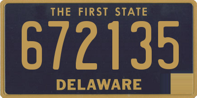 DE license plate 672135
