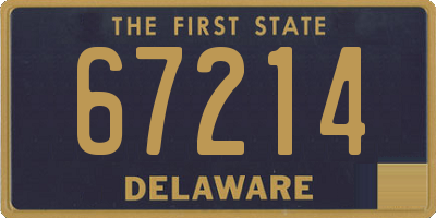 DE license plate 67214