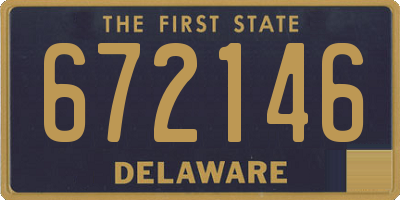 DE license plate 672146