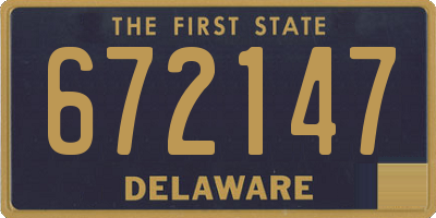 DE license plate 672147