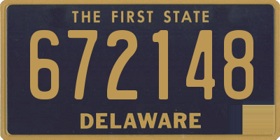 DE license plate 672148